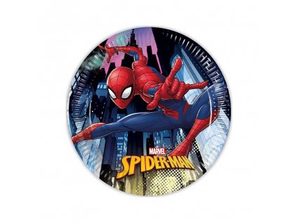 Papírové talíře Spiderman 20cm, 8ks_