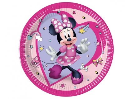 Papírové talíře Minnie Mouse Junior 23cm, 8ks