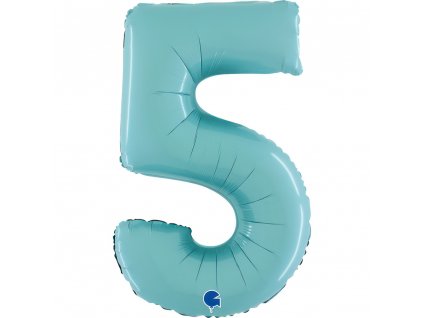 Fóliové číslice 66cm, světlé modrá 5