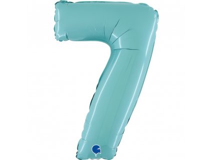 Fóliové číslice 66cm, světlé modrá 7