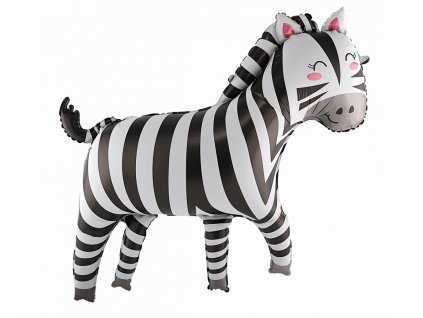 Fóliový balónek 80cm, roztomilá zebra