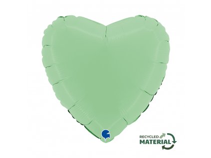180m01gr heart 18inc matte green b