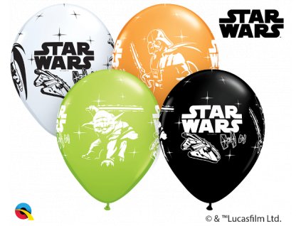 Latexový balónek 30cm, potisk Star Wars