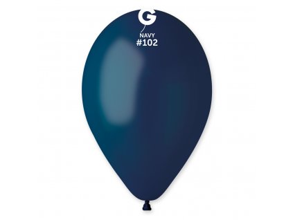 Latexový balónek 30cm, 102 navy modrý