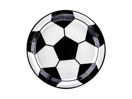 Papírové talíře Fotbal 18cm, 6ks