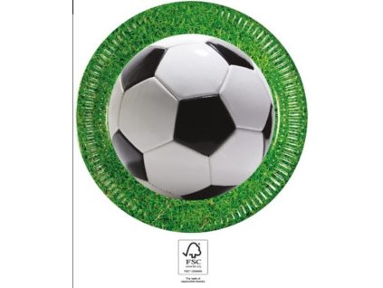 Papírové talíře Fotbal 23cm, 8ks