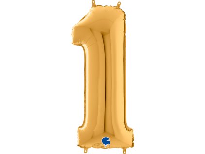 Fóliové číslice 35cm, zlatá 1
