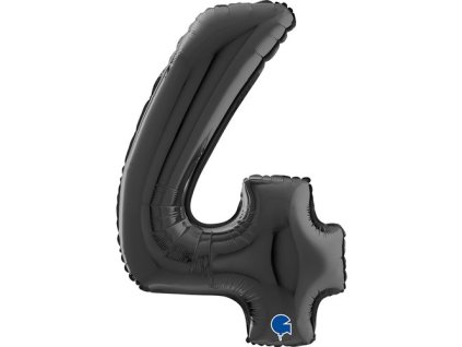 Fóliové číslice 66cm, černá 4