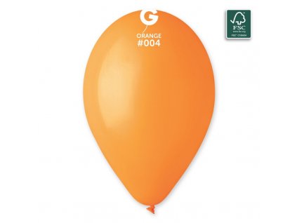 Latexový balónek 26cm, 004 oranžový