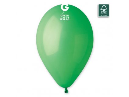 Latexový balónek 26cm, 012 zelený