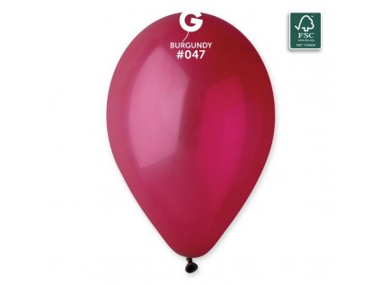 Latexový balónek 26cm, 047 burgundy