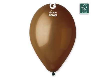 Latexový balónek 26cm, 048 hnědý