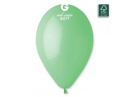 Latexový balónek 26cm, 077 zelený mátový