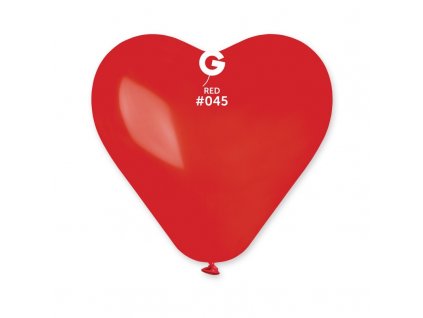 Latexový balónek srdce 25cm, červené