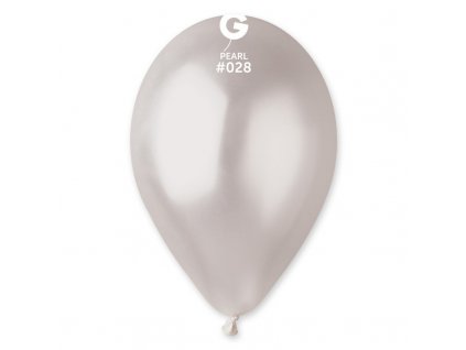 Latexový metalický balónek 28cm, 028 perleťový