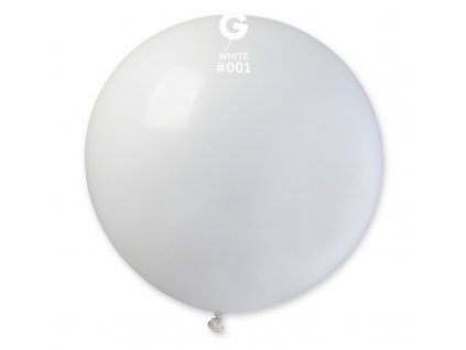Latexový balónek 100cm, 001 bílý