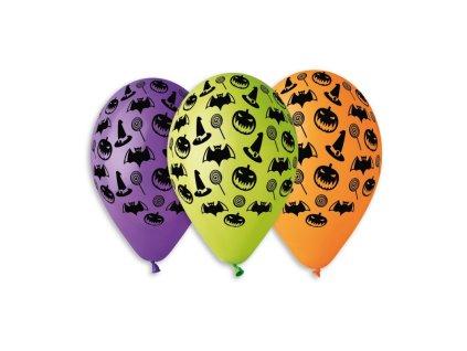 Latexový balónek 30cm, potisk Halloween