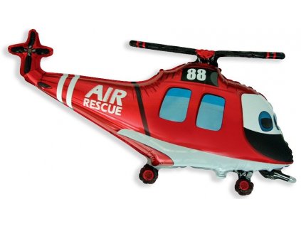 Fóliový balónek 96cm, Helikoptéra záchranáři