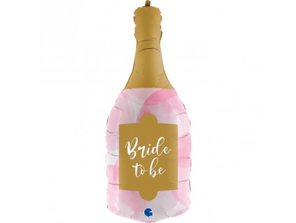 Fóliový balónek 81cm, Šampaňské s nápisem Bride To Be