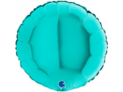 Fóliový balónek kruh 46cm, tiffany