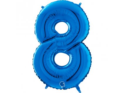 Fóliové číslice 35cm, modrá 8