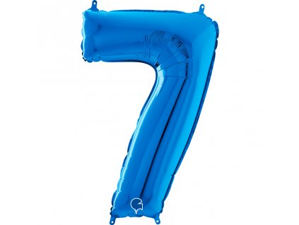 Fóliové číslice 35cm, modrá 7