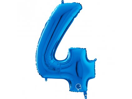 Fóliové číslice 35cm, modrá 4