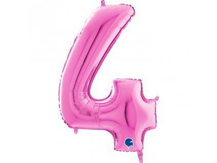 Fóliové číslice 66cm, fuchsia 4