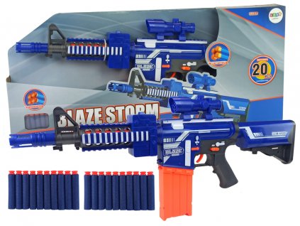 Dětská puška Blaze Storm na pěnové náboje - 20ks