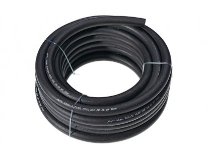 Třívrstvá gumová vyztužená palivová hadice průměr 4 mm / 1 mb (10 m na kotouči)