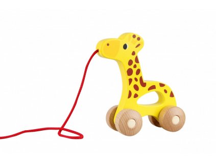 iWood Dřevěná tahací žirafa