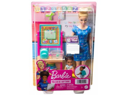 Hrací sada Barbie Profese s panenkou - učitelka 