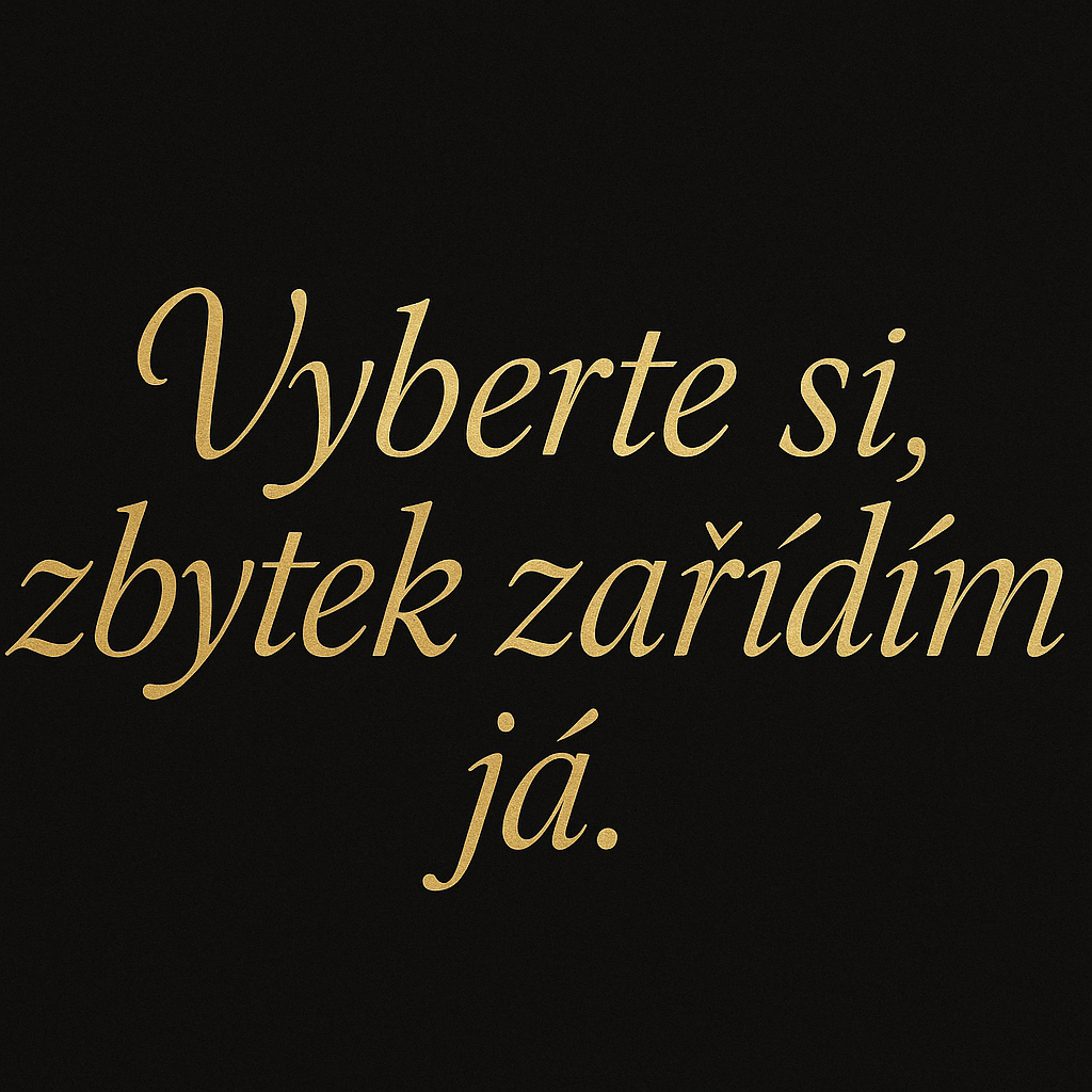 Vyberte si, zbytek zařídím já