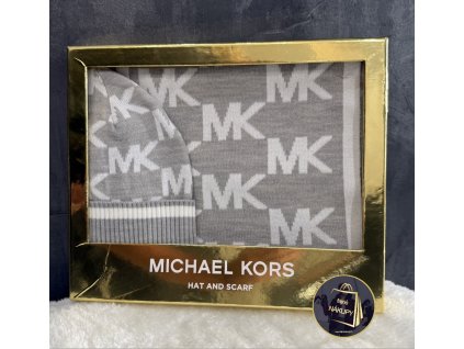 Dámský set čepice a šála MICHAEL KORS v dárkové krabičce
