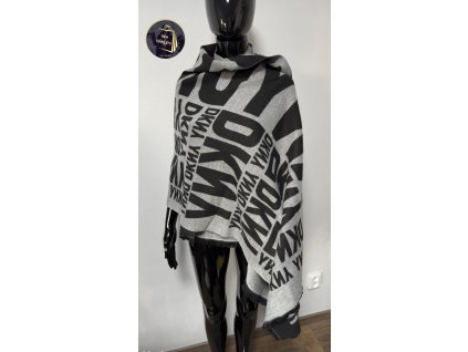 Velká logovaná šála DKNY