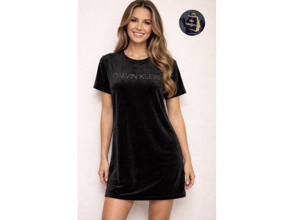 Semišové šaty CALVIN KLEIN