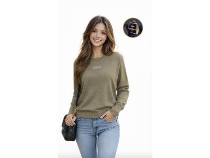 Khaki svetřík DKNY