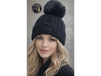 Čepice s bambulí DKNY