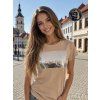 Hnědé tričko CALVIN KLEIN