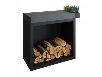 240 ofyr butcher block storage 90 black ceramic dark grey