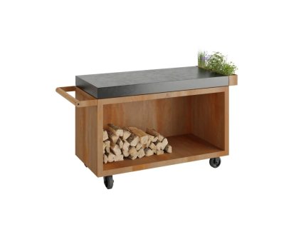 171 mise en place table corten 135 pro ceramic dark grey