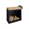 237 ofyr butcher block storage 90 black teak wood