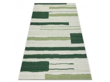 Koberec COLOR 19676362 SISAL riadky béžová / verde