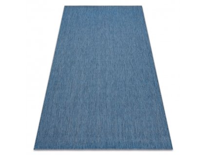 Koberec FLAT 48663/330 SISAL - modrá HLADKÝ