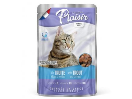 plaisir cat pstruh krevety 100g kapsicka