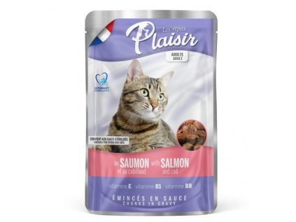 plaisir cat losos treska 100g kapsicka