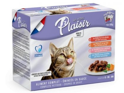 plaisir cat multipack 12x100g kapsicky