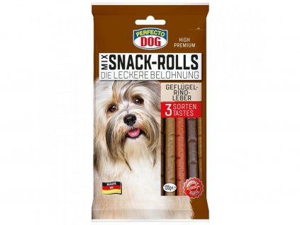 perfecto dog tycinky mix s kurecim , hovezim a jatry 135 g