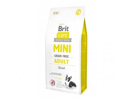 brit care mini dog grain free adult lamb 7kg