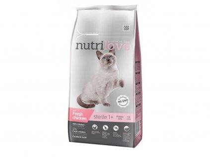 nutrilove cat sterile adult chicken